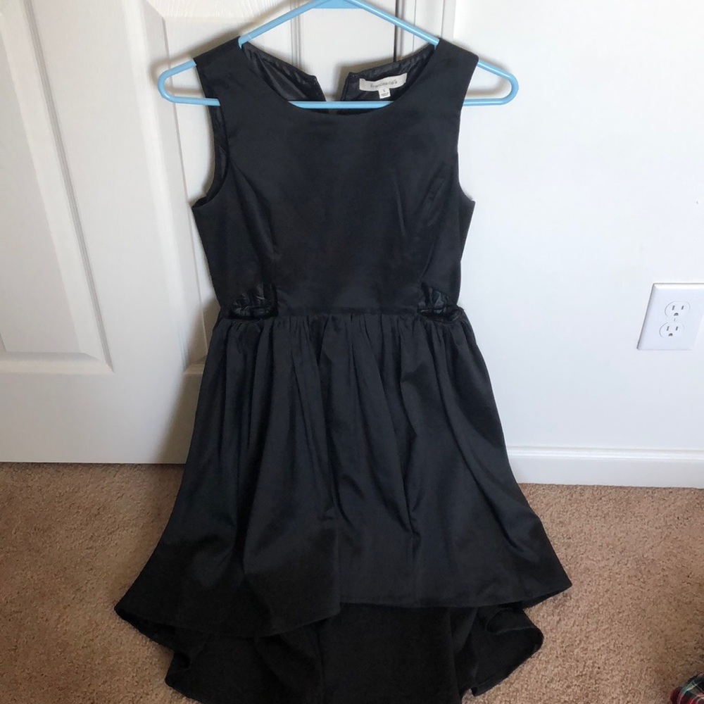 High low black dress